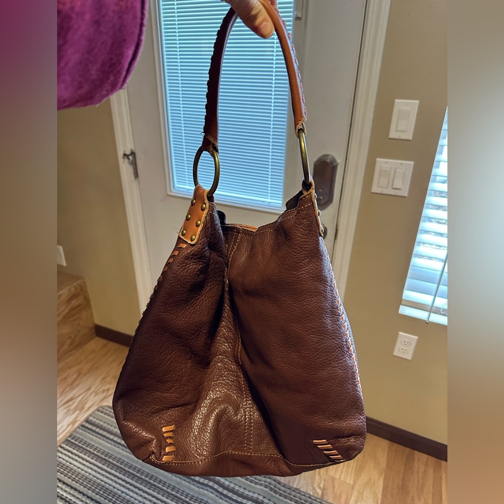 Lucky Brand 100% Leather Slouchy Hobo Bag